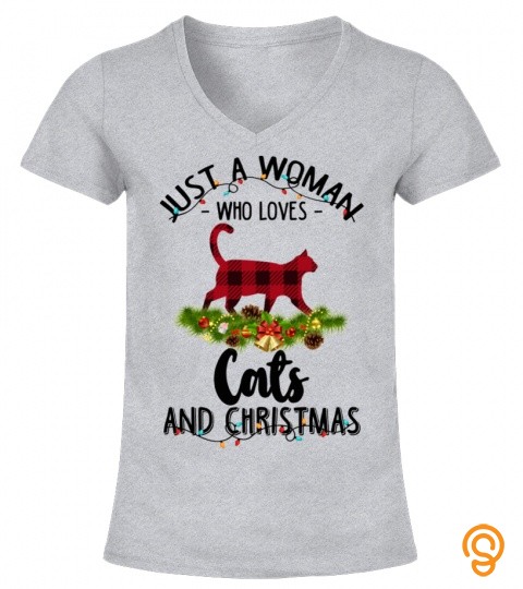 Just A Woman Who Loves Cats And Christmas