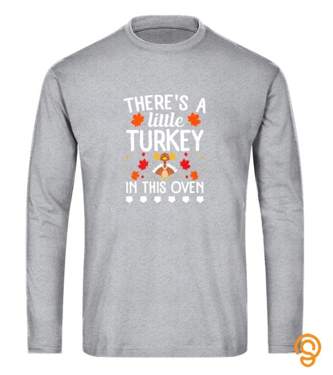 Womens Turkey In This Oven Thanksgiving Pregnancy Announce Tshirt   Hoodie   Mug (Full Size And Color)