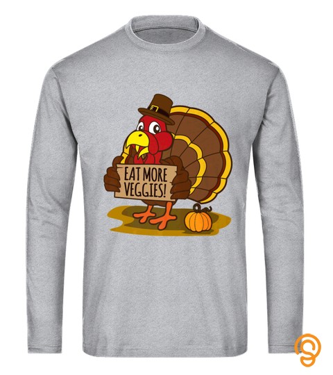 Vegan Thanksgiving Eat More Veggies No Turkey Tshirt   Hoodie   Mug (Full Size And Color)