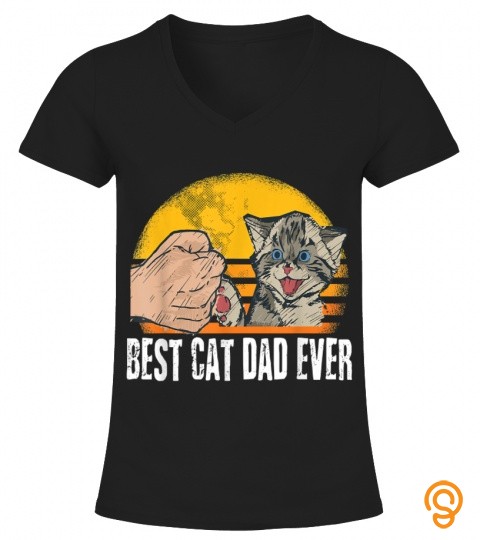 Best Cat Dad Ever T Shirt Funny Cat Daddy Father Day 2021 T Shirt