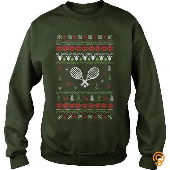 Name Brand Tennis Ugly Christmas Sweater Tee Shirts Size Xxl