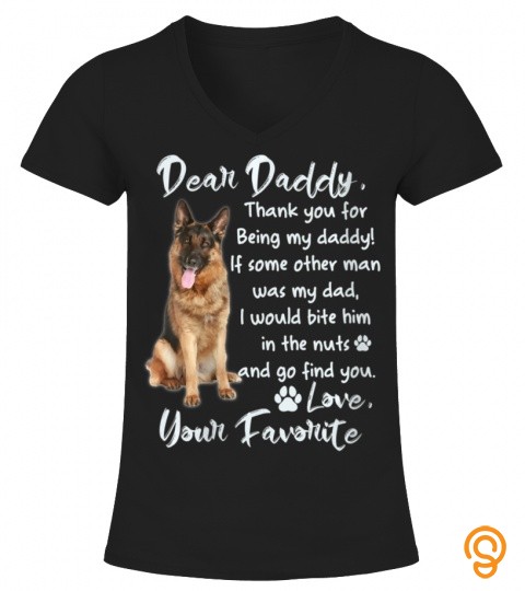 Womens Pet Dog German Shepherd Lovers Fathers Day Gift V Neck T Shirts