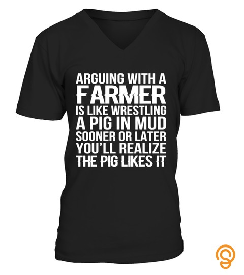A Farmer Is Like Wrestling A Pig Tshirt Birthday Gift Mug