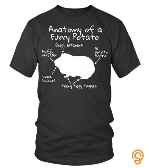Anatomy Of A Guinea Pig Funny Furry Potato Pet Gift Premium TShirt