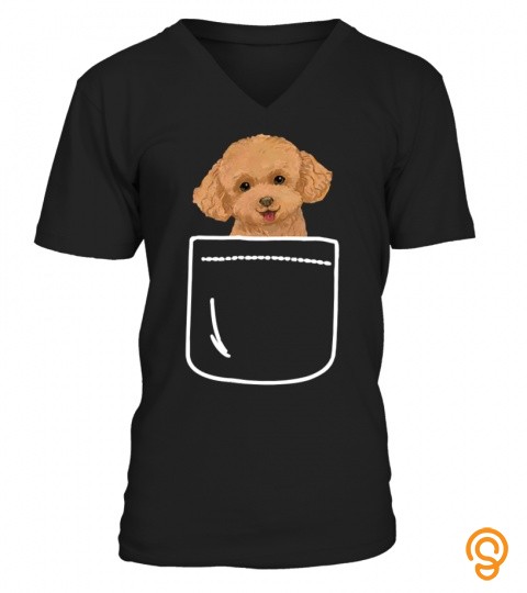 cute toy poodle dog in your pocket  puppy lover gift