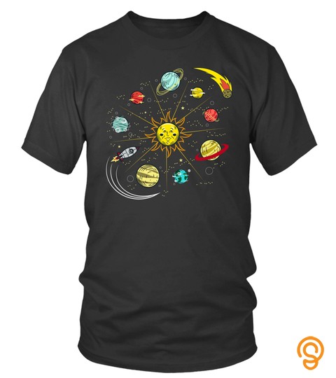 Retro Solar System Planets Sweatshirt