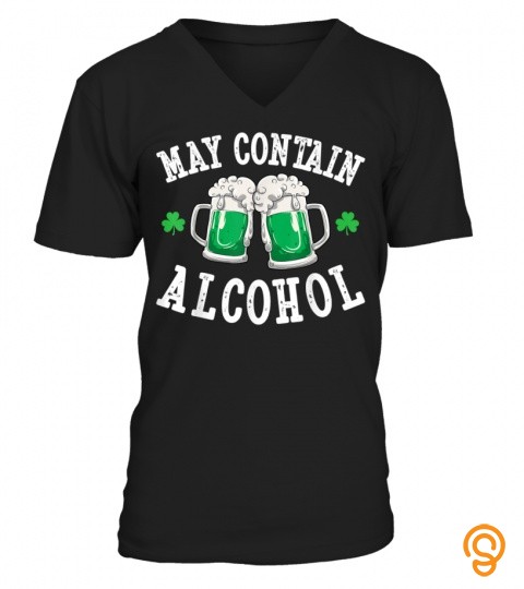 may contain alcohol st patricks day men women beer drinking 