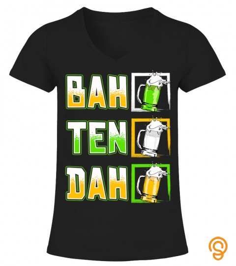 St. Patrick's Day Bartender Shirt Bah Ten Dah Irish Beer Fun T Shirt