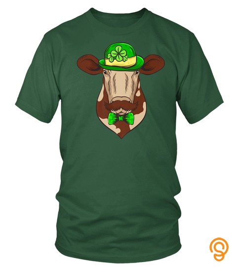 St Patricks Day T Shirt Cute Cow Shirt Funny Irish Shirt