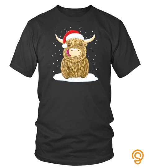 Scottish Highland Cow Christmas Snow Sweatshirt
