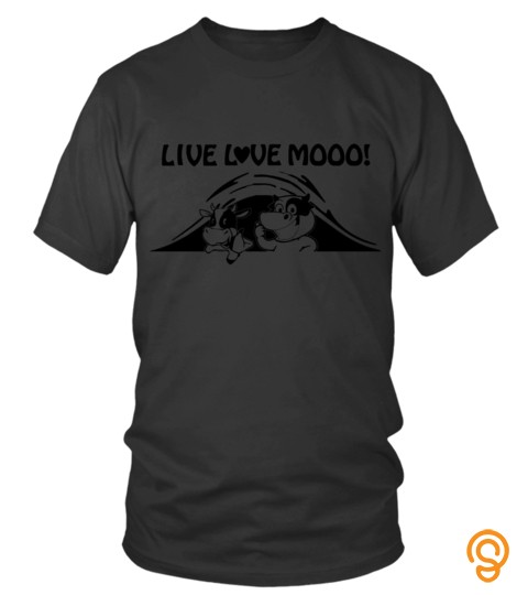 Live Love Mooo Couple Milker Dairy Call Hello Lover Pet Animals Cows Best Selling T Shirt