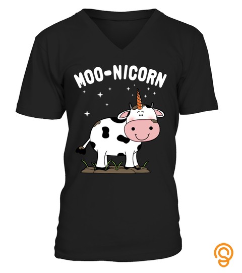Moonicorn Cow Unicorn Sweatshirt Hoodie T Shirt