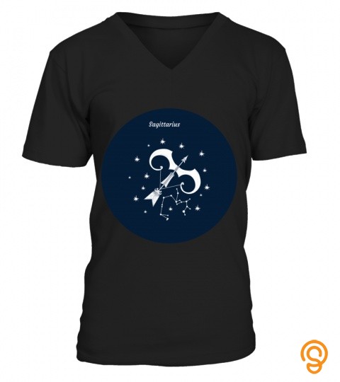 Zodiac Sign Sagittarius on its Lucky Color Shirt