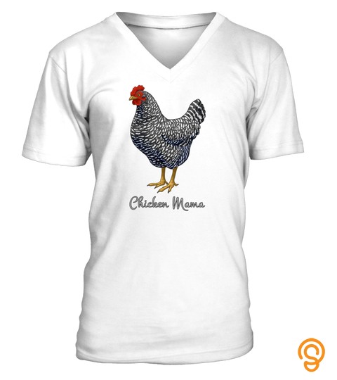 Chicken Mama Black Barred Plymouth Rock Hen Mom Bird Lovers T Shirt