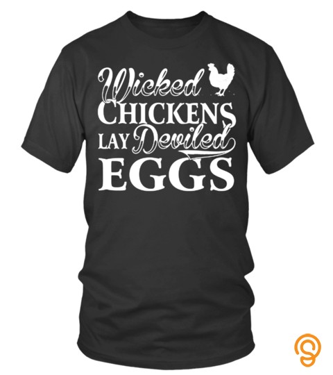 Wicked Chicken Lay Deviled Eggs Artistic Lover Pet Chicken Best Selling T shirt