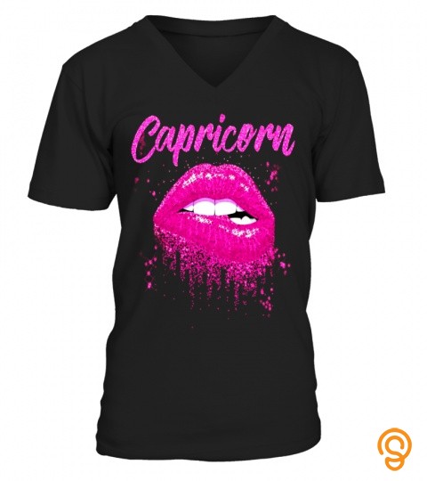 Capricorn Pink Lip T Shirt