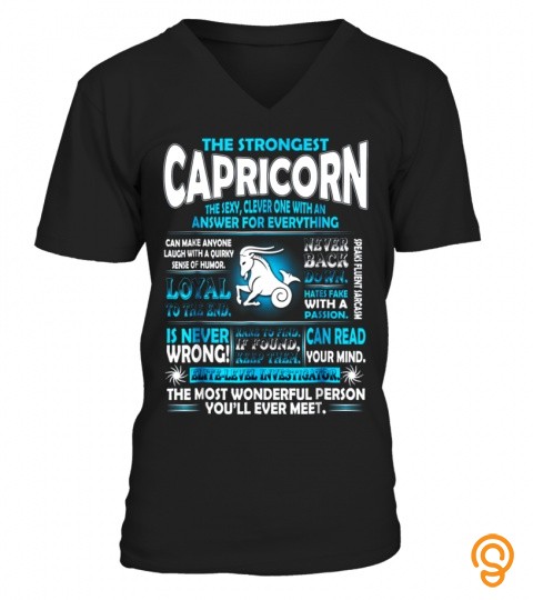 The Strongest Capricorn T Shirt