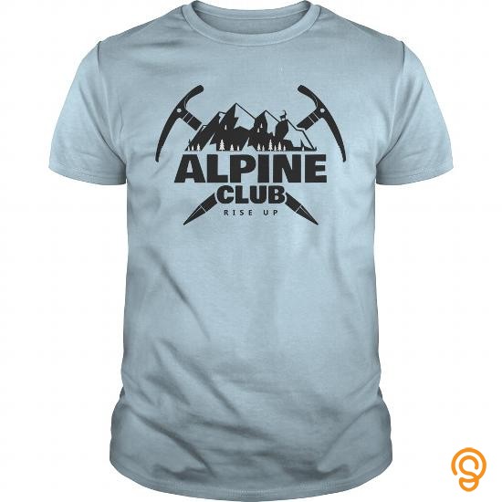 Individual Style Alpine Club Rise Up T Shirts Printing