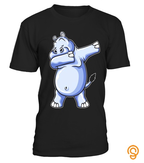 Funny Hippo Dab Shirt   Dabbing Hippo TShirt   Hippo Shirt