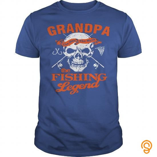 Clothing GRANDPA THE FISHING LEGEND Tee Shirts Clothing Company ...
