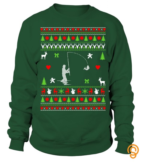 Fly Fishing Ugly Christmas Sweater