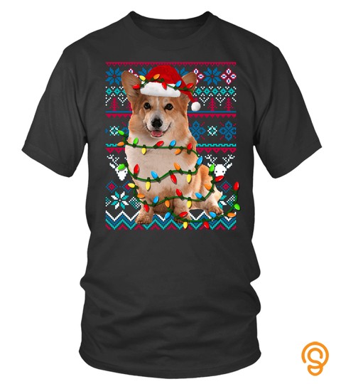 Corgi Ugly Christmas Sweater Funny Holiday Sweatshirt