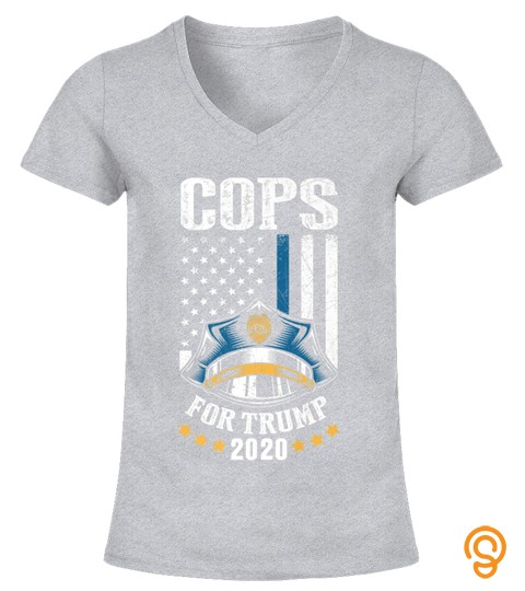 Cops For Trump Supporter Thin Blue Line Usa Flag Police Premium T Shirt