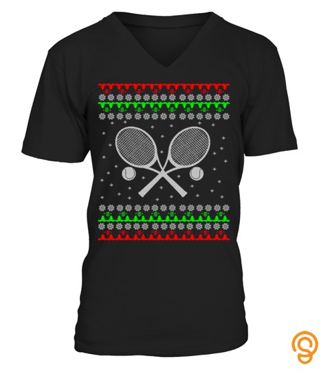 Tennis Ugly Christmas Sweater Gift Ideas For Sports Lover Kids Son Daughter Mom Dad Daddy Uncle Fan Sweatshirt