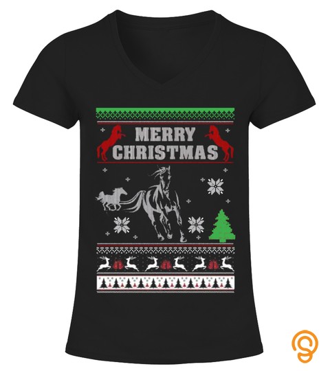 Ugly Christmas Sweater Horse Christmas