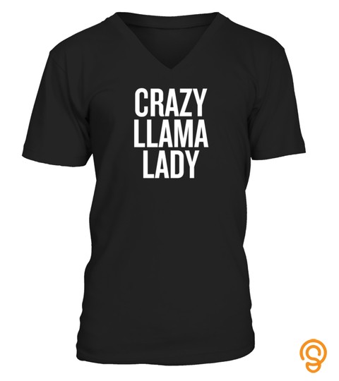 Crazy Llama Lady Shirt Halloween Christmas Humor Cool Tshirt   Hoodie   Mug (Full Size And Color)