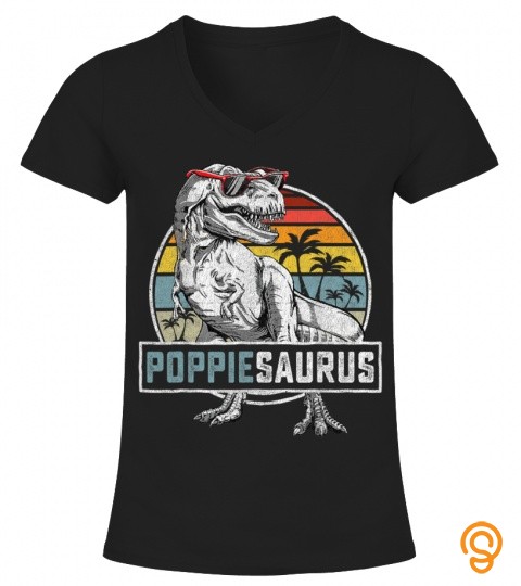 Poppiesaurus T Rex Dinosaur Poppie Saurus Family Matching T Shirt