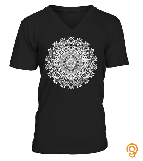 Bohemian Mandala Yoga Spiritual Meditation T Shirt