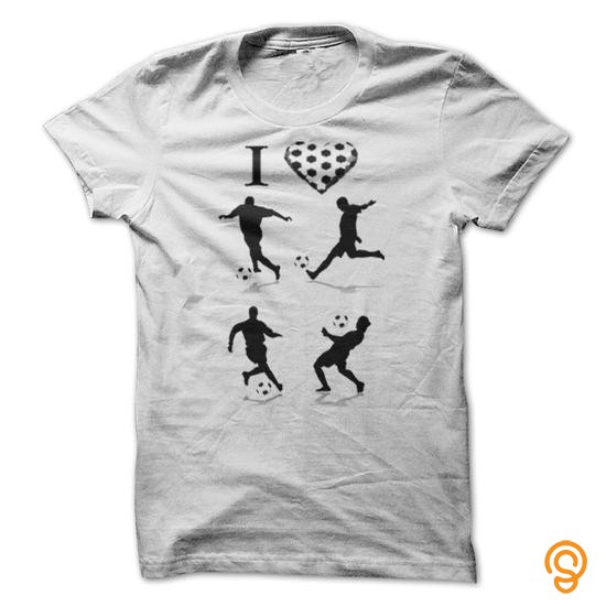 Fabulous I love soccer Tee Shirts Clothing Brand