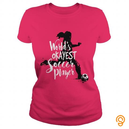Innovative Colorful Female Soccer Player Tee Shirts Gift| ShiningTee ...