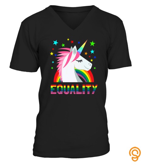 Unicorn Lgbt Gay Pride Tshirt Equality Rainbow Flag Tshirt   Hoodie   Mug (Full Size And Color)