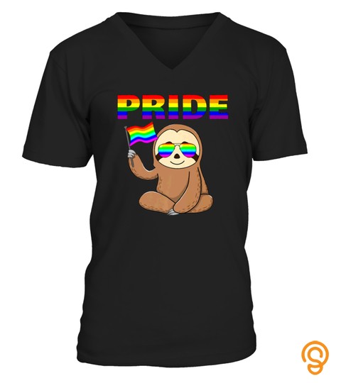 Rainbow Flag Pride Tshirt Sloth Gay Pride Ally Lgbt Trans Tshirt   Hoodie   Mug (Full Size And Color)