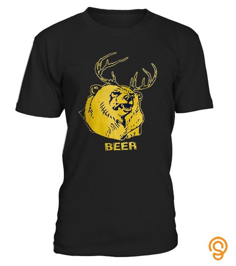 Bear Deer Beer Gift Tshirt