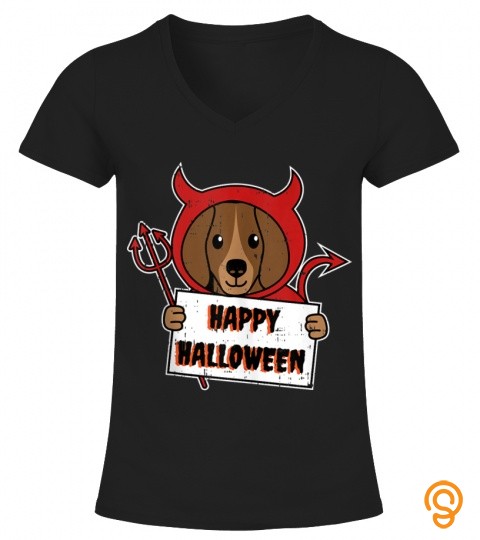 Daschound Devil Demon Costume Easy Doxie Dog Halloween Gifts Tank Top