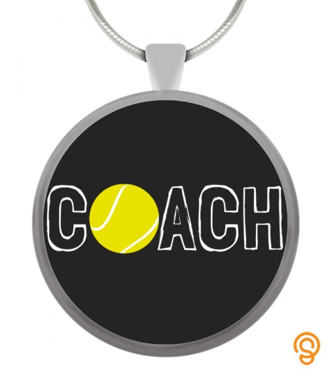 Tennis Coach   Circle Pendant