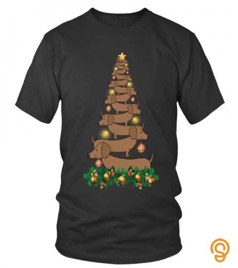 Dachshund Christmas Gift T Shirt