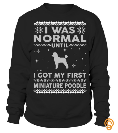 Miniature Poodle Ugly Christmas Sweaters