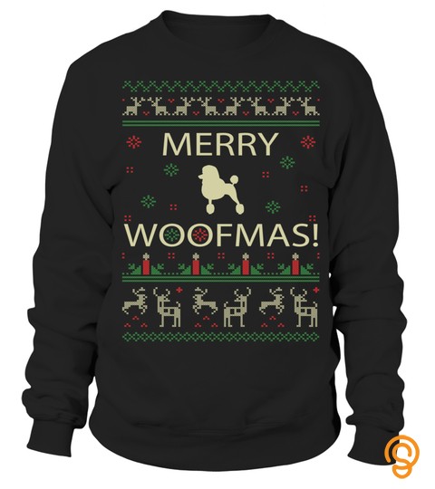 Standard Poodle Ugly Christmas Sweaters