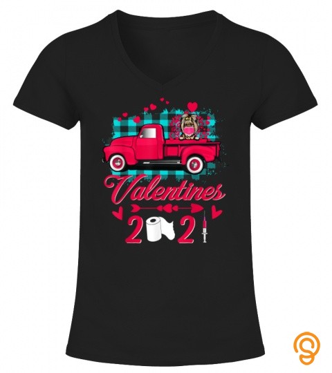Yorkshire Terrier Face Mask Valentines 2021 Truck Dog Lover T Shirt