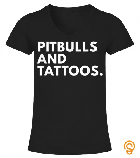 pitbulls and tattoos  gifts funny pitbull 