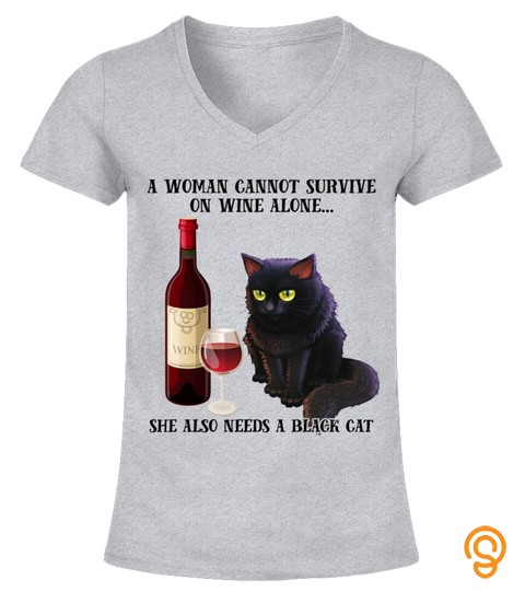 Black cat and wine