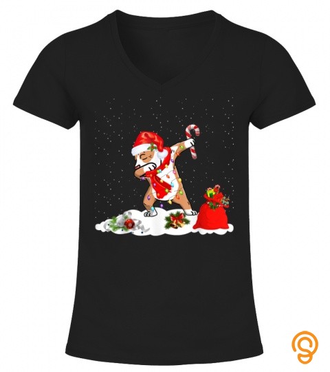 Pitbull Dog Dabbing Funny Christmas Gift T Shirt