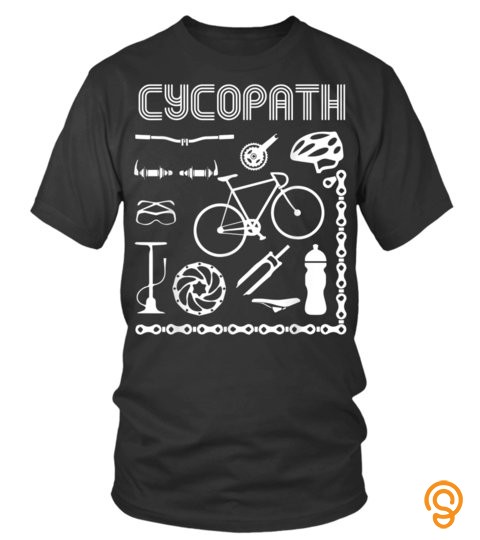 Cycling Tshirts Cycopath Funny Road Bike Cycling Bicycle Cyclist Tshirt