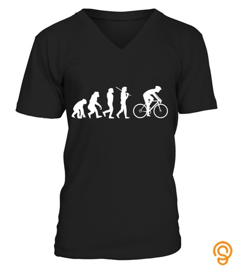 Evolution Of The Cyclist Cycling Bike T Shirt