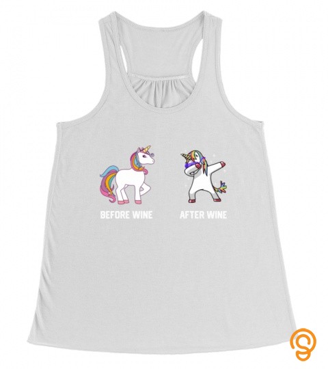 Funny Unicorn Before Wine After Wine Tshirts Gift  Classic Tshirt443