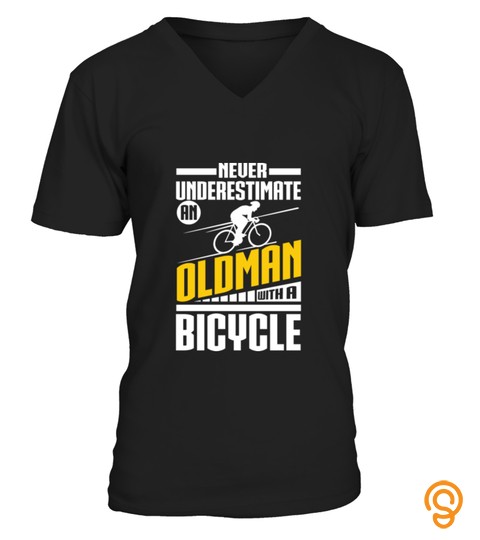 Old Man With Bicycle T Shirt